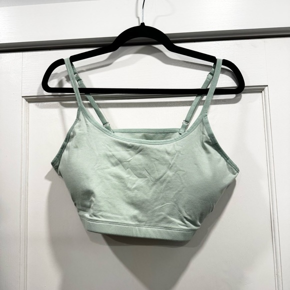 Pact Everyday Strappy Scoop Bralette Mint Green XL Comfy Loungewear Wireless - Picture 2 of 8